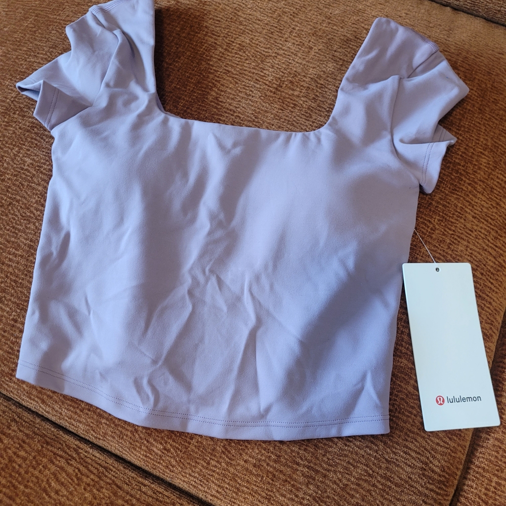 lululemon athletica Light Purple Crop Top